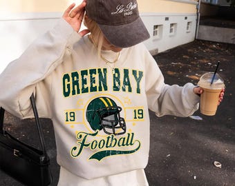 Vintage Green Bay Football Sweatshirt - Preppy Green Bay Football tshirt,Football Fan Gift,Crewneck Sweatshirt-Hoodie-Adult-Youth tshirt