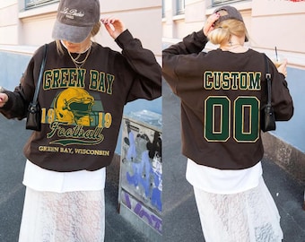 Personalized Green Bay Football Shirt,Green Bay Custom Name&Number,Game Day Outfit for Football Fan,Sweatshirt-Hoodie-Aldult-Youthshirt