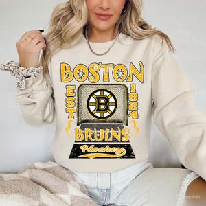 Boston Bruins Hockey Sweatshirt,Vintage Graphic Tee,Hockey Gift For Fan, Sweat-Aldult-Youth Tshirt,Retro Hoodie HJk8