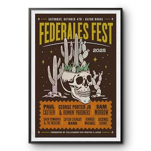 Federales Fest 2025 Poster-Portrait - Poster