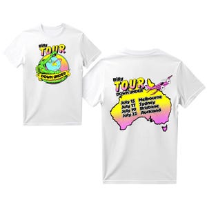 Billy Strings Down Under 2025 Shows Shirt, Billy Strings Tee