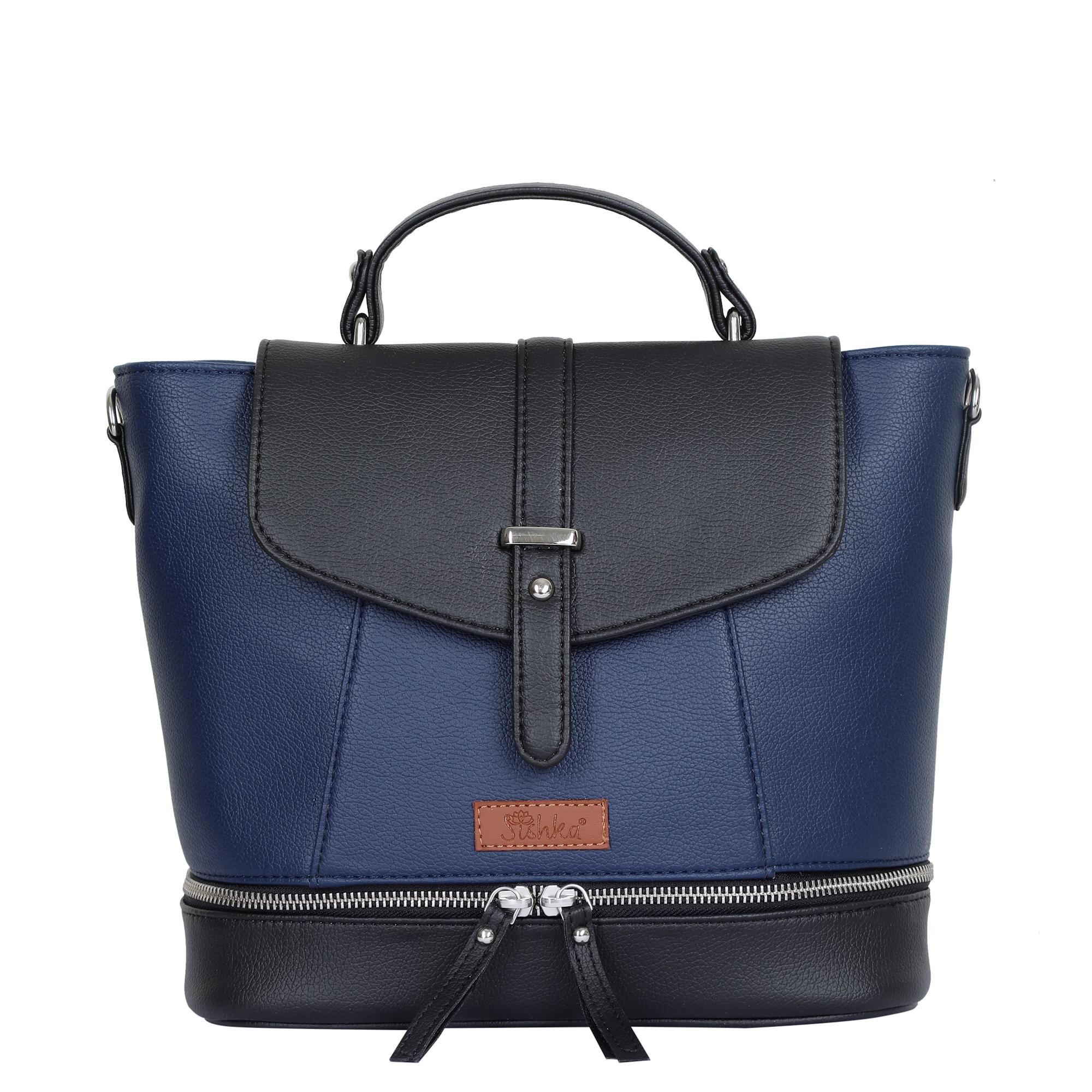 Vegan Leather Backpack: Convertible Shoulder Bag, Travel  display picture 1