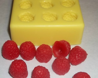 Raspberries Soap & Candle Mold-9 cavities