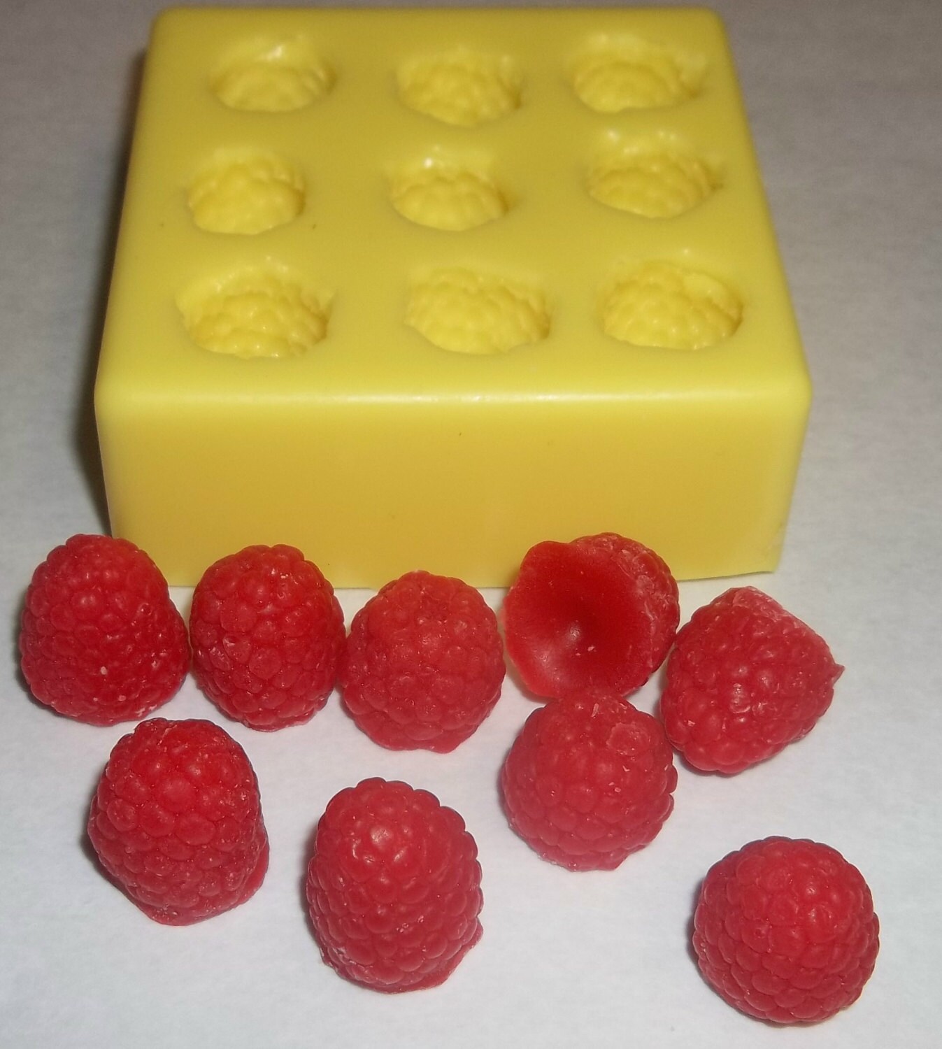 Raspberries Soap & Candle Mold-9 cavities