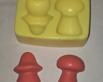 Mushroom Soap & Candle Mold- 2 cavities