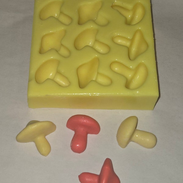 Mini Mushrooms Soap & Candle Mold- 9 cavities