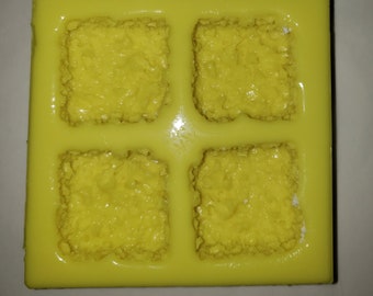 Small Rice Crispy Treats Soap & Candle Mold 4 cavities