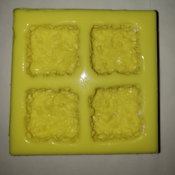 Small Rice Crispy Treats Soap & Candle Mold 4 cavities