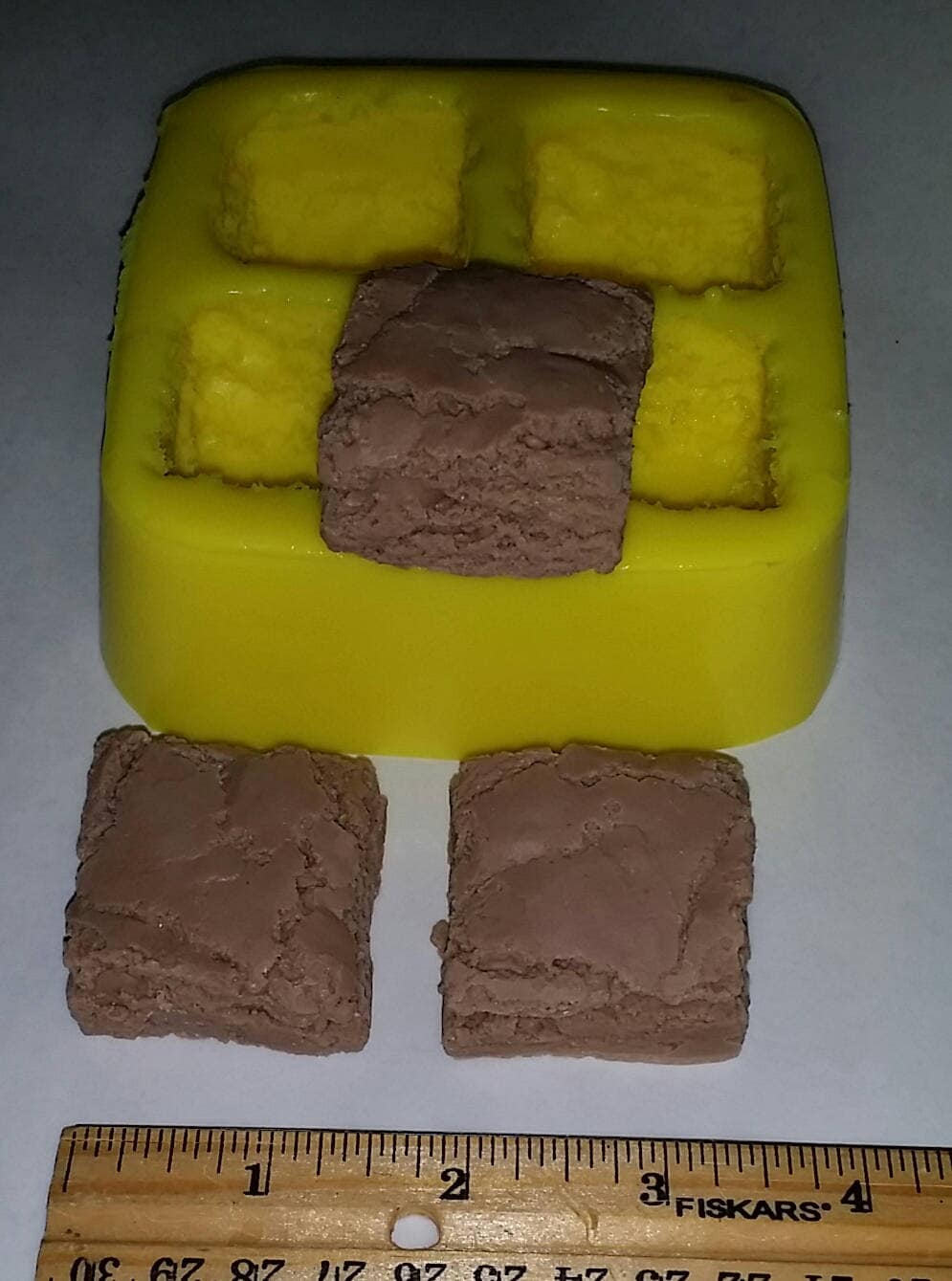 Mini Brownies Soap & Candle Mold - 4 cavities