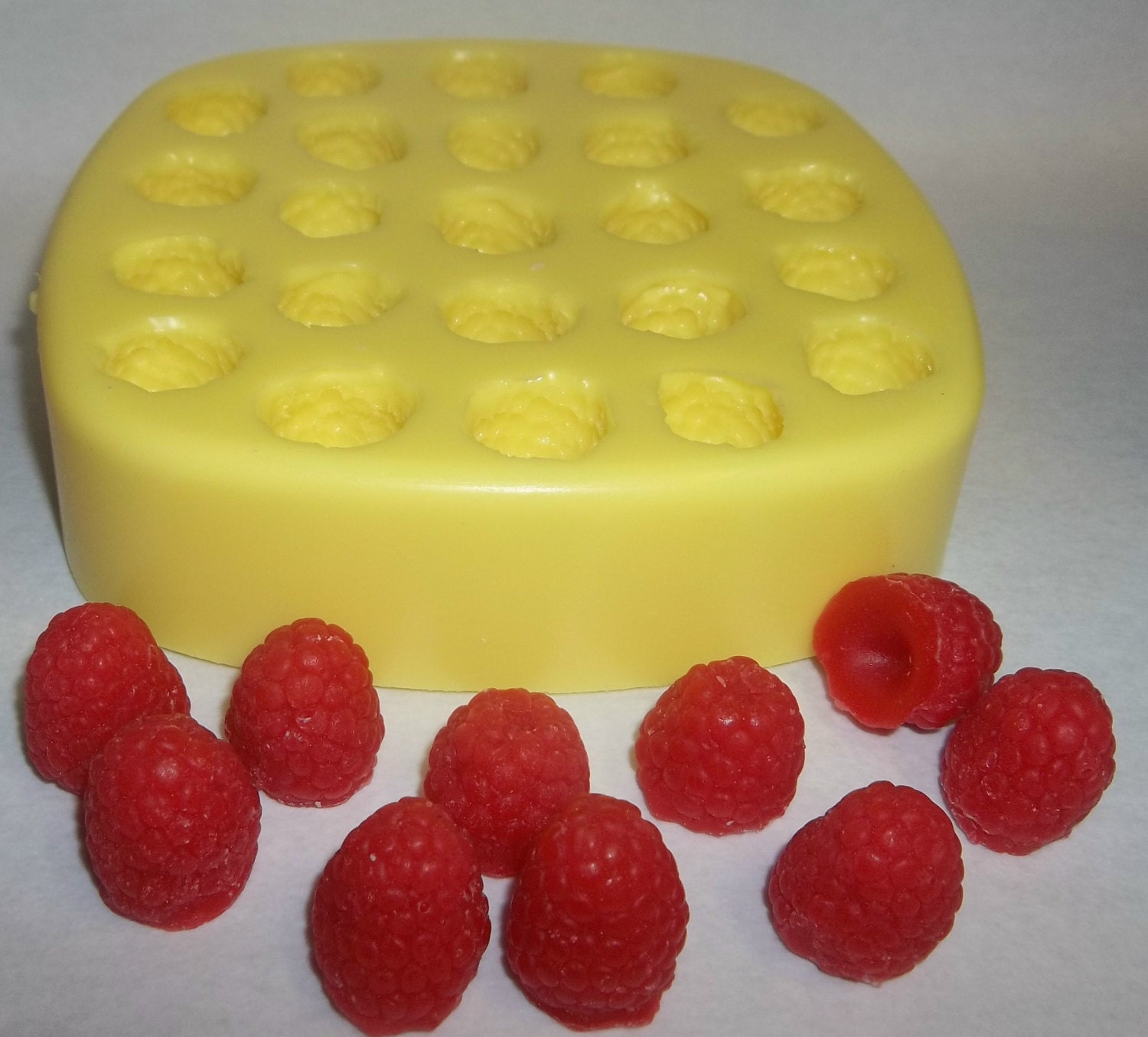 Raspberries Soap & Candle Mold-23 cavities