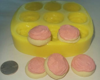 Mini Frosted Cookies Soap & Candle Mold -  cavity mold