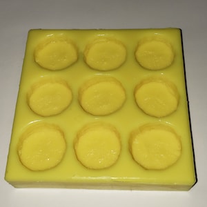 Banana Slices Soap & Candle Mold- 9 cavities