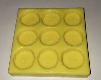 Banana Slices Soap & Candle Mold- 9 cavities