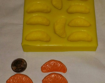Mini Orange/Grapefruit Slices Soap & Candle Mold- 10 cavities