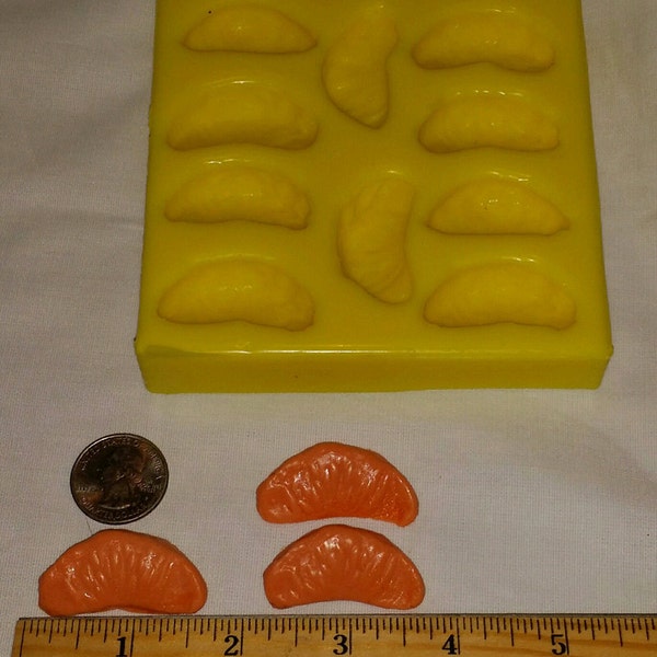 Mini Orange/Grapefruit Slices Soap & Candle Mold- 10 cavities