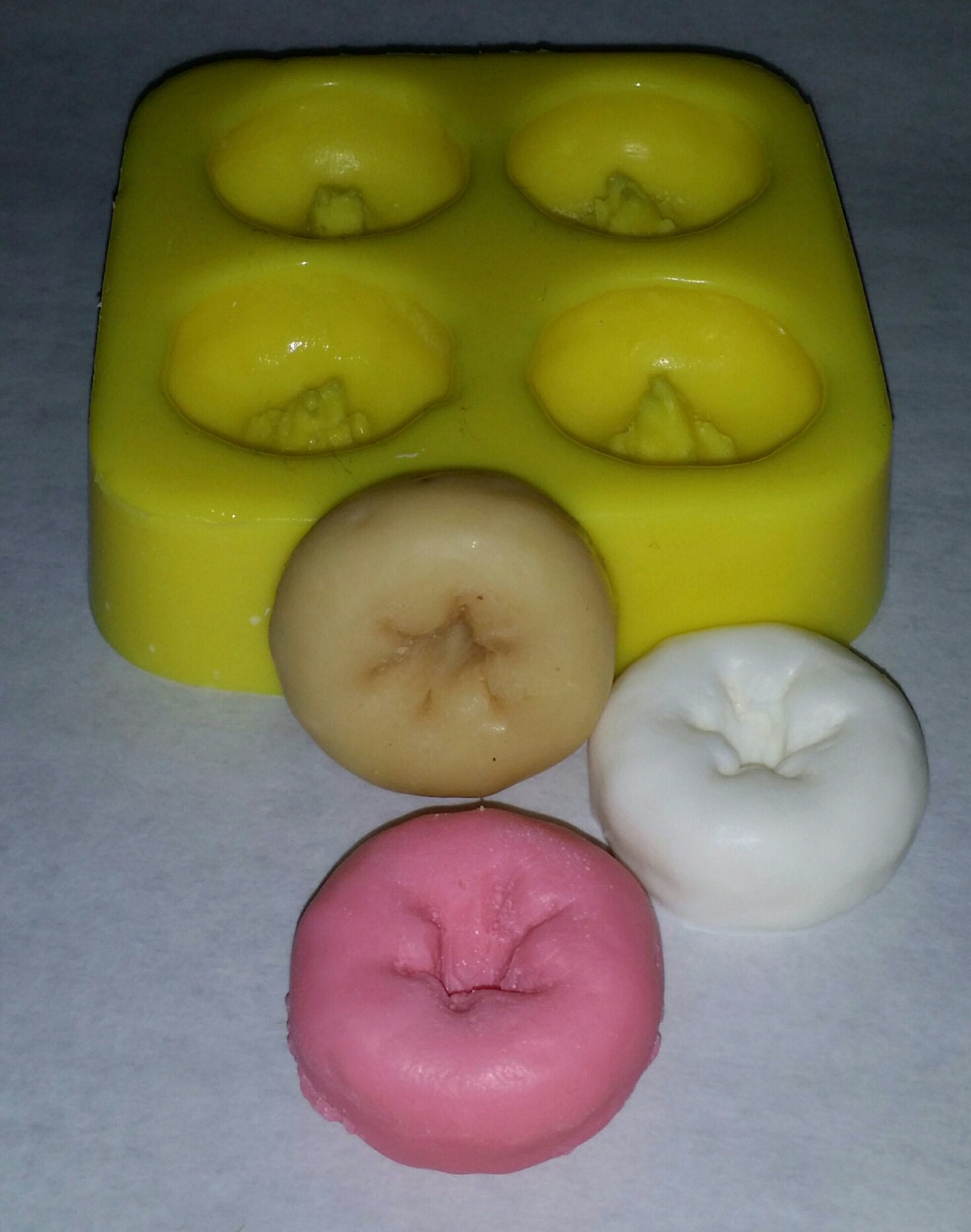 Mini Donuts Soap & Candle Mold - 4 cavities