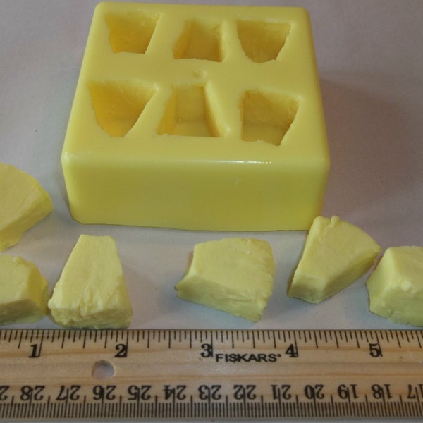 Pineapple Chunks Soap & Candle Mold- 6 cavities