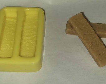 French Toast Sticks Soap & Candle Mold- 2 cavities