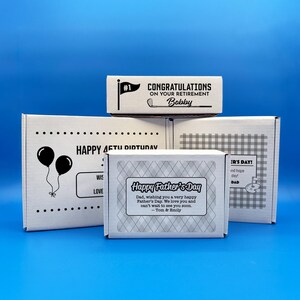 Personalized Gift Box for Golf Balls | Customize with Message | Available in 4 Sizes | Designs for Father's Day, Birthday, Retirement