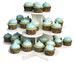 3 Tier Flower Cupcake Tower Stand | Holds 38-48 Cupcakes | Perfect for Weddings Cupcakes | Birthdays Cupcakes | Holiday Dessert or any Event 