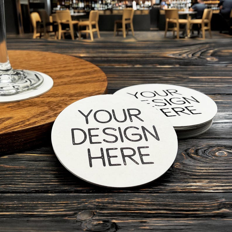 Custom Paper Coasters | Personalized Coasters for Weddings, Corporate Events, Birthdays, Anniversaries & Parties image 8