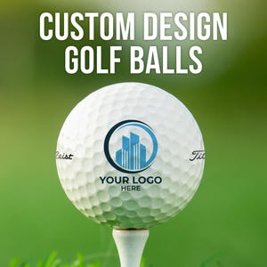 Custom ontwerp en logo golfballen | Titleist, Callaway | Aangepast golflogo | Zakelijk, golfercadeau, zaken promoten, pensioen, verjaardag
