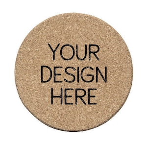 Custom Round Cork Coasters | Submit Your Logo, Artwork | Perfect for Corporate Gifts, Weddings, Anniversaries, Parties, or Housewarming Gift