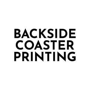 Backside Coaster Printing | Add-On