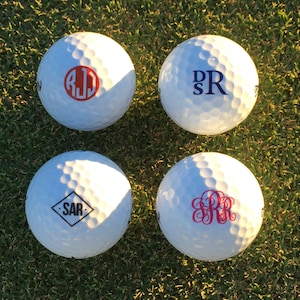 Personalized Golf Balls, Callaway Supersoft, Set of 3 Monogrammed Golf Balls, Gift for Dad Father's Day Gift Gift for Golfer image 2