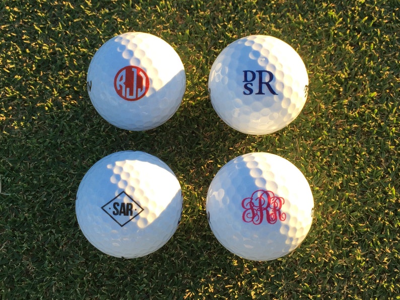 Personalized Golf Balls, Callaway Supersoft, Set of 3 Monogrammed Golf Balls, Gift for Dad Father's Day Gift Gift for Golfer image 2