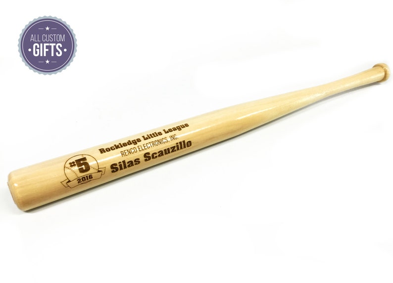 Personalized Mini 18 Wood Baseball Bats Laser Engraved Etsy