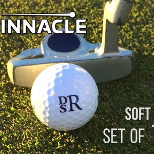 Personalized Golf Balls, Pinnacle Soft, Set of 12 Monogrammed Golf Balls, Gift for Dad - Father&#39;s Day Gift - Gift for Golfer