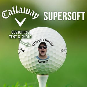 Personalized Golf Balls | Upload Your Own Photo | Custom Gift for Golfer | Unique Golf Gift | Funny Father&#39;s Day, Birthday Gift | Ships Fast