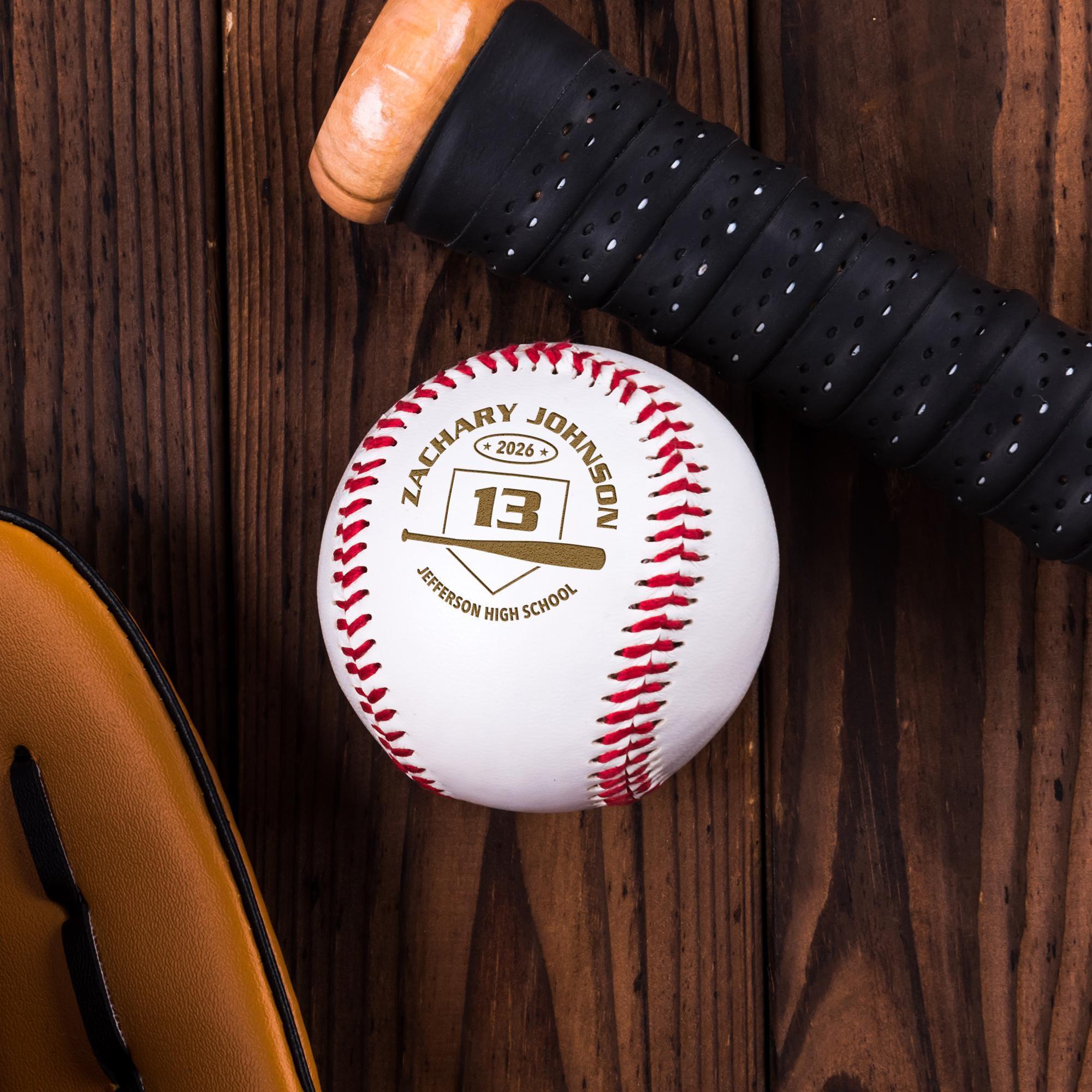 Personalized Baseball Gift | Custom Engraved Baseball With Player Name ...