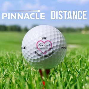 The Last Swing Before the Ring Golf Balls | Bachelor Party Golf Balls | Bachelorette Party Favor | Custom Golf Balls | Pinnacle Distance