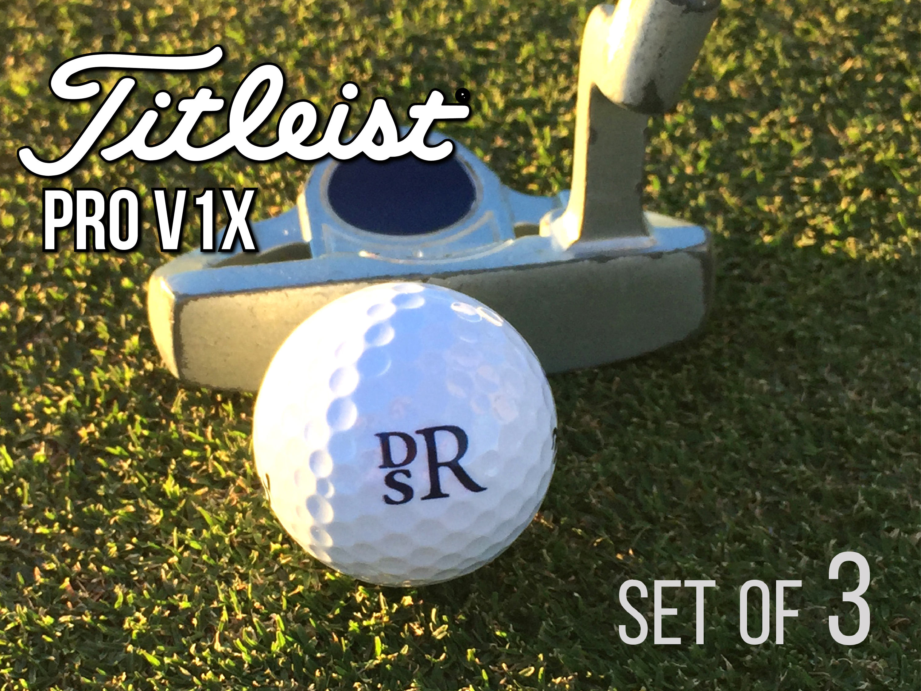 Personalized Titleist Pro V1x Golf Balls Set of 3 Monogrammed Etsy