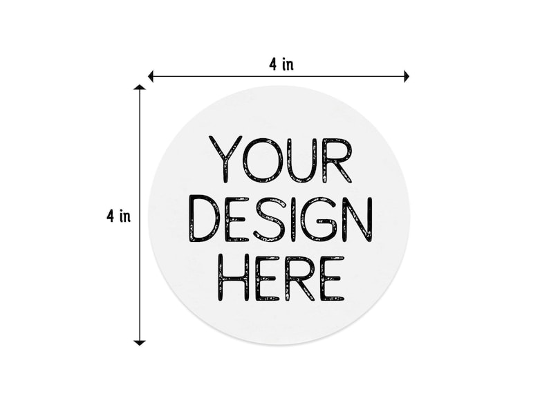 Single coaster with size measurements. 4 inch width and 4 inch height.