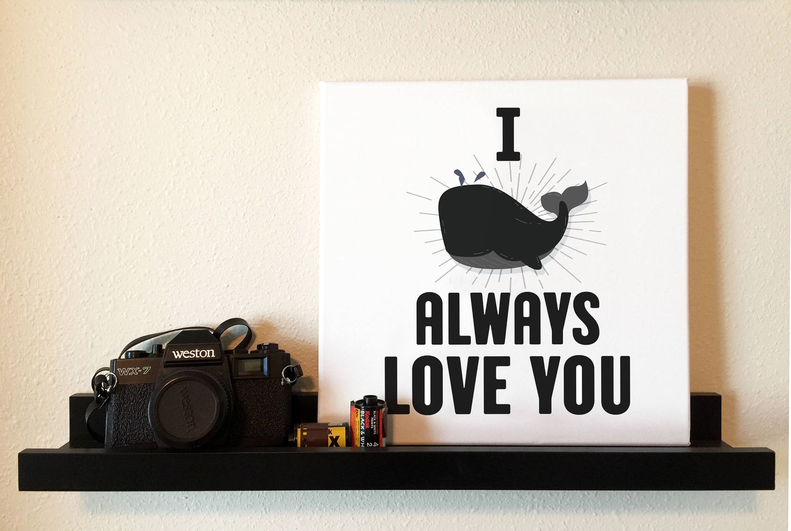 I Whale Always Love You Canvas Print Funny Wall Art Print for - Etsy
