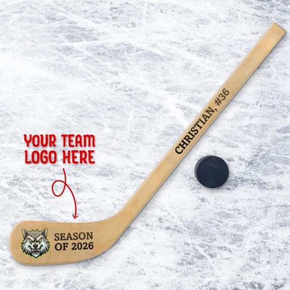 Personalized Hockey Stick | Custom Team Logo Design | End of Season Award