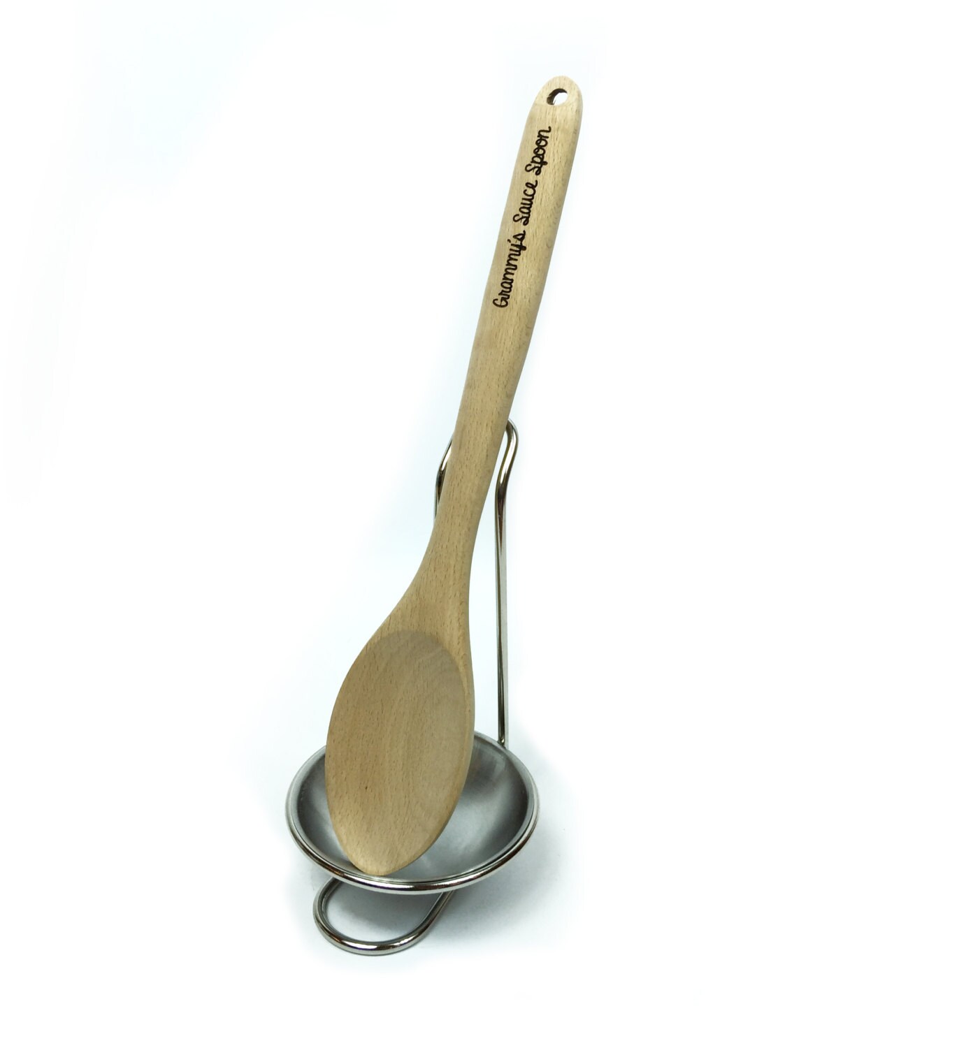 Personalized Laser Engraved Wooden Spoon & Spoon Rest Etsy