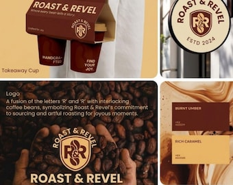 Custom Branding Package, Logo Design, Brand Identity, Small Business Branding, Coffee Shop Branding, Packaging & Social Media Design
