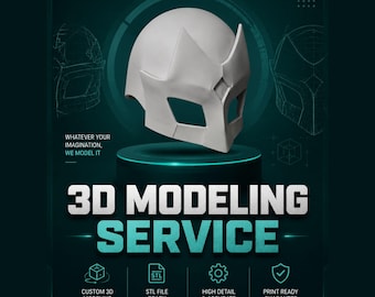 CUSTOM 3D Mask Design Service, Wearable Mask for Costume, Sci-Fi, Fantasy Armor & Prop Models, 3D Cosplay Mask, 3MF,STL,OBJ print ready file