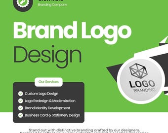 Custom Brand Logo Design,Modern Business Logo, Logo Redesign & Branding Kit , Professional Brand Identity, Business Card,Stationery Design
