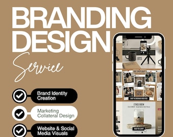 Image de marque professionnelle, conception d'identité de marque personnalisée, identité visuelle moderne, logo unique et ensemble de marque cohérent, kit de médias sociaux