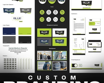 Custom Branding Kit, Full Brand Identity Design, Business Branding & Logo Design Suite, Custom Color Palettes + Fonts, Social Media Branding