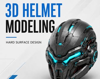 Custom 3D Helmet Modeling Service | Hard Surface Design, Sci Fi Helmet, Cosplay Mask and Helmet | 3D Printable Helmet | STL OBJ 3MF Design