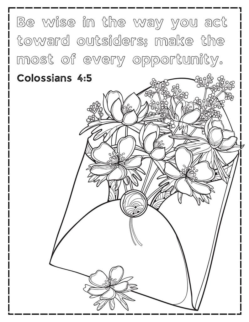 Coloring Through Colossians Printable Pages - Etsy