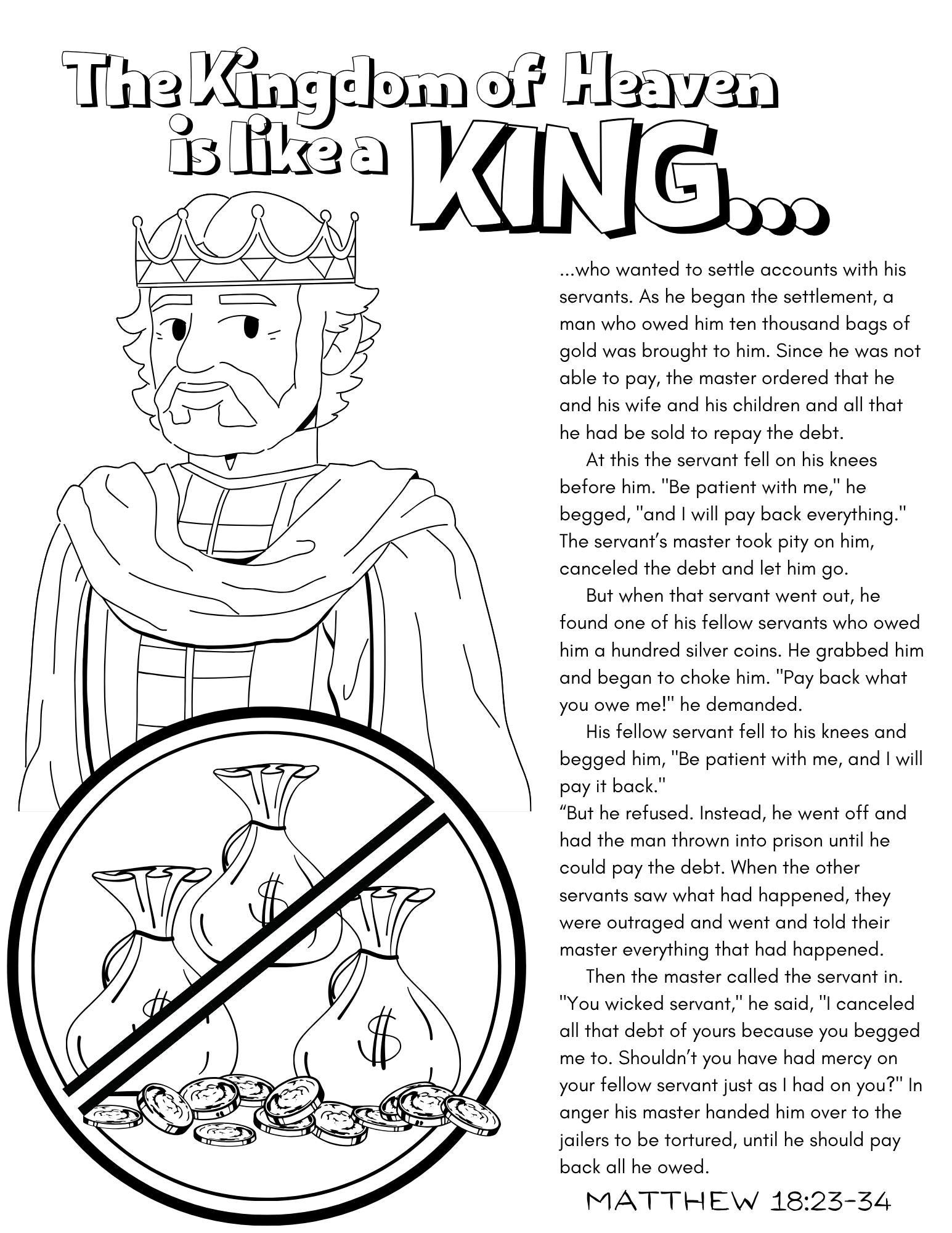 Kingdom of Heaven Printable Coloring Pages - Etsy