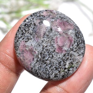 ルビーフォールラウンドカボション、天然研磨デザイナー宝石、滑らかなフラットバックストーン