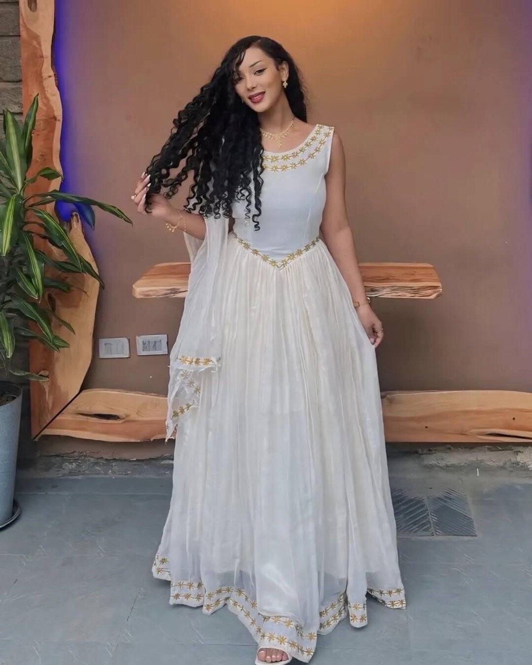 Female Ggh Traditional Ethiopian Kemis | Handwoven Cultural Dress for Women - Etsy